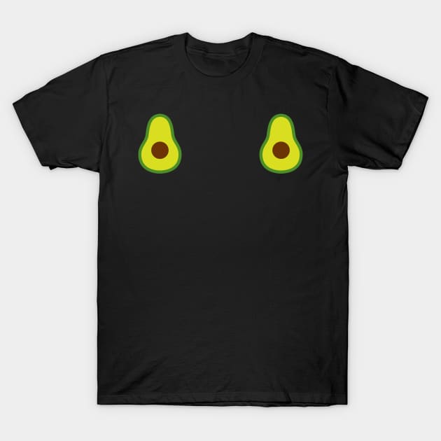 Avocado Boobs Suggestive Funny Art Design T-Shirt by WordvineMedia